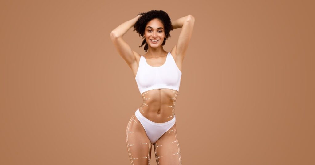 At Beauty at the Lake in Coeur d'Alene, ID, discussing a personalized body sculpting treatment plan.